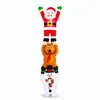 Luz Inflable Navideña para Jardín de Papá Noel, Reno y Muñeco de Nieve, Adornos Inflables Navideños