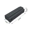 Carcasa de Control de Iluminación Riel Guía Módulo de Alimentación de 4 Vías Control Remoto Interruptor de Control por Tiempo 702Ijk Negro