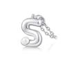Moda Europea y Americana Collar Simple con Colgante de Letra para Mujer Nicho de Alta Gama Lujo Ligero Cadena de Clavícula de Perlas de 26 Letras