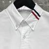 Camisa TIME BREATHE TB para hombre, nueva marca de moda, cuello de cuatro barras, Oxford Spinning tb, camisa de manga larga, top