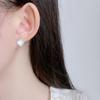 Pendientes Redondos Geométricos de Diamante Completo de Venta Caliente en Vivo Unisex Zirconia Distintiva Pendientes Premium Transfronterizos Europeos y Americanos
