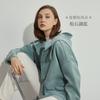 Chaqueta Cortavientos para Mujer Invierno Nueva Versión Espacial Calefacción y Absorción de Humedad Cortavientos Casual de Siete Niveles con Capucha Corta para Mujer