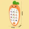 Máquina de educação infantil transfronteiriça, brinquedos de celular com música de rabanete para meninos e meninas, máquina de aprendizagem de desenho animado para bebês, atacado