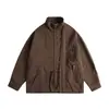 Jaqueta Ru Meng Retrô Japonesa Falsa de Duas Peças Patchwork Silhueta Outono Solta Tendência Marca de Luxo Casual Versátil Outerwear