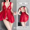 Sueño Nocturno Lencería Sexy Tentación de Fuga de Leche Sexy Pijama de Malla Puro Deseo Camisón con Tirantes Conjunto de Uniforme para Mujer 1659