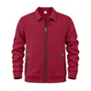 Chamarra deportiva casual con cierre de textura gofre gruesa para hombre, marca independiente transfronteriza, otoño e invierno