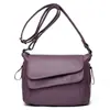 Bolsa Feminina Mais Vendida 2024 Estilo Coreano Nova Bolsa de Ombro Feminina Bolsa Transversal de Couro Macio Bolsa Quadrada Pequena Europeia e Americana Fabricante Atacado