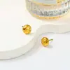Moderna Cadena de Clavícula para Mujer con Colgante de Corazón de Acero Inoxidable, Set de Pendientes, Decoración al por Mayor