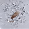 Enfeites para Unhas Explosões Decorativas Mini Tamanho Pequeno Fundo Plano Broca de Unha Enfeites Super Brilho Gelo Branco Transparente Formato Especial Fundo Plano Broca