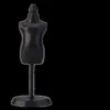Soporte de Exhibición en Miniatura para Muñecas para Diseño de Ropa, Maniquí Pequeño de Tela, Modelo para Vestir DIY, Muñeca Femenina Negra