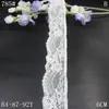Ribete de Encaje Elástico Blanco con Patrón Estilo Francés Tanglong 6cm Decoración de Borde para Vestido de Novia Lencería Accesorios de Encaje DIY