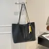 Bolso de hombro con patrón tejido estilo coreano, modelo nuevo vintage primavera 2026, bolso tote de moda para el trabajo y para ir al trabajo