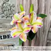 3D3 Flor de Lírio Helenium Artificial Flores Artificiais Flores de Casamento Feitas à Mão Flores de Seda Artificial Arranjo de Paisagismo para Casamento