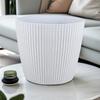 Macetas Redondas de Plástico Amazon para Suculentas, Blanco Retro, Macetas para Plantar Suculentas de Escritorio Multiespecificación, Exclusivamente para Exportación