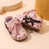 Zapatos para Bebé Niña y Niña Pequeña 2026 Otoño Nuevo Estilo Zapatos de Princesa para Niñas Cuero Suela Suave Lunares Zapatos Planos de Cuero Modernos