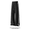 Colección Otoño 2026: Pantalón de chándal con base blanca, estampado de escamas de dragón y tres rayas, tallas M-5XL, HK26990-Especial P32