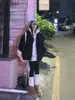 Chaqueta de Algodón Negra Simple Estilo Coreano de Nicho para Mujer, Holgada y Engrosada para Protección contra el Frío, Chaqueta Acolchada Versátil de Moda