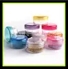 Botella de crema de color de 3g caja de mascarilla facial de papel botella de burbujas caja de crema facial caja de plástico con flores secas caja de ungüento caja de polvo dorado