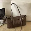 Bolso de Terciopelo Gamuzado para Mujer 2026 Nuevo Otoño Retro Gorpcore para Viajes Cotidianos Bolso de Hombro Único Popular Versátil Bolso de Axila