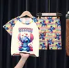 Pijamas de Verano para Niños al por Mayor Trajes de Manga Corta y Shorts para Niños Mayores Dibujos Animados Lindos Ropa de Casa para Bebés Niñas