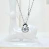 Collar de Plata Esterlina, Collar de Calabaza Caliente Corazón Latiente para Mujer, Joyería de Colgante Dinámico, Regalo de San Valentín para Novia, Directo del Fabricante