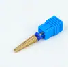 Ponta de polimento de unha estendida com dentes de ouro revestida de titânio, ponta de lixamento para remoção e modelagem de unhas, acessório para máquina de polimento elétrica