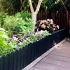Valla de jardín valla de estacas pequeña plástico exterior macizo de flores muro de contención estanque de flores borde de macizo de flores cerramiento de patio pantalla de huerto
