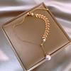 Pulsera de Oreja de Trigo Perlada Diseño Ins Pulsera de Amistad para Estudiantes y Hermanas, Joyería de Estilo Deslizante Ajustable, Lujo Ligero