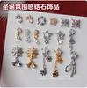 Colgante Copo de Nieve Navideño Estrella de Cinco Puntas Zircón Joyería para Uñas Cobre Zirconio Cinturón Caja de Regalo Decoración de Uñas de Estrella