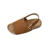 Zapatos Casuales Planos de Piel Suave Estilo Nuevo 2026 para Mujer, Versátiles, Cómodos, Elegantes Mocasines Slip-On con una Sola Tira tipo Sandalia
