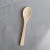 Cuchara Redonda de Madera de Loto Sin Pintar, Cuchara Pequeña de Madera para Niños Japoneses y Coreanos, Mini Cuchara para Café, Venta al por Mayor desde el Fabricante