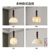 Luminária Pendente de Cabeceira LED Vintage Estilo Sul-Asiático para Quarto, Luminária Criativa Retro Wabi-Sabi para Entrada Corredor