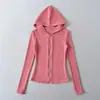 Conjunto Casual de Duas Peças em Fleece Estilo Americano para Mulheres, Novo para Primavera e Outono, Cardigan com Capuz e Zíper de Manga Longa + Calça Flare com Amarração