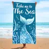 Toalha de Praia de Fibra Ultrafina Transfronteiriça que Absorve Água e Não Solta Fiapos, Personalizada com Fotos, Toalha de Praia Impressa Digital de Secagem Rápida da Amazon