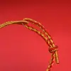 2026 Nuevo Modelo Pulsera de Hilo Rojo Dinero de los Cinco Emperadores, Hilo Rojo Tejido a Mano para el Año de Nacimiento, Pulsera de Oro de Imitación, Regalo para Hombres y Mujeres