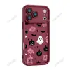 Funda de teléfono de murciélago fantasma rosa y negro para Apple 18 Pro Max, temática de Halloween, con una ventana grande, resistente a caídas y hecha de silicona mate