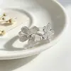 Anillo Floral Dulce y Elegante para Mujer, Moderno, Exquisito, Versátil, Anillo Abierto, Estilo de Celebridad de Internet de Nicho, Anillo Único para el Dedo Índice