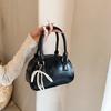 Bolso Bowling plateado de alta gama para mujer 2024 Nuevo Trendy Simple Combinable Bolso de mano Moda Bolso Boston