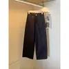 2025 Novo Verão Estiloso Reto Wide-Leg Cintura Alta Moda Versátil Emagrecedor Casual Calças para Mulheres