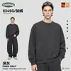 Ckx Marca de Moda 26 Otoño e Invierno Nueva Sudadera de Cuello Redondo 345g Forro Polar Estilo Corto Holgado Hombro Caído Casual Sudadera Cuadrada