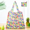 Bolsa de compras plegable de gran capacidad, bolso de mano portátil para supermercado, impresión de logotipo, bolsa de almacenamiento 190T, directo de fábrica