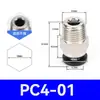 Tubería de Alimentación Remota para Impresora 3D, Conector Pc4-M6/01Mm, Accesorios de Entrada a través de Conector Neumático Recto