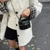 Mini Bolso Cubo para Mujer con Cadena Moda para Mujer Nuevo de Moda Textura de Alta Calidad Bolso Cruzado de Nicho Bolso de Hombro Rombo