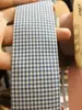 Cinta de Lona de Algodón y Lino a Cuadros Coreana de 1/4/2.5cm Cinta para Lazos Hechos a Mano DIY Cinta para Accesorios de Ropa