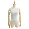 Colete Estilo Puro Desejo Garota Apimentada Gola Quadrada Alça Larga para Mulheres, Novo Top Básico Versátil de Verão Slim Fit Sem Mangas
