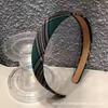 Atacado de fábrica headband xadrez JK rede vermelha lavagem de rosto artístico fresco simples acessórios de cabelo para meninas grampo de cabelo headband headband