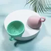 Limpiador de Brochas de Maquillaje de Silicona Suave Tazón Plegable para Limpiar Borlas de Polvo Almohadilla Limpiadora de Brochas para Sombra de Ojos Herramientas de Belleza Lavado Portátil