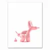 PERRO DE GLOBO Póster Moderno Pintura Decorativa para Baño Lienzo para Inodoro Pintura Decorativa para el Hogar Imágenes Núcleo de Pintura Decorativa