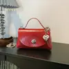 Bolsa Tote Pequena Super Quente para o Dia a Dia Feminina 2026 Novo Estilo Fashionável Popular Bolsa de Ombro Único Bolsa Quadrada Pequena Transversal