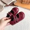 Zapatos de Princesa 2026 Niñas Estilo Británico Nuevos Zapatos de Piel Patchwork Mary Janes Versátiles Retro Suela Suave Primavera/Otoño Velcro